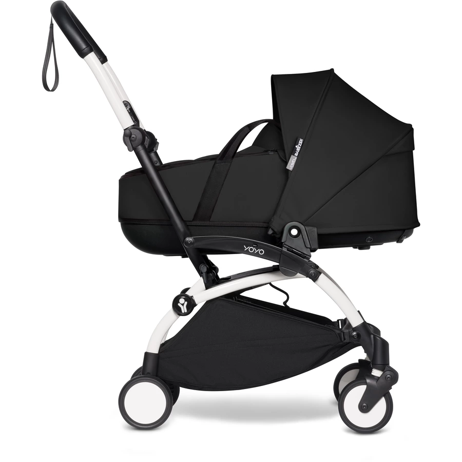 BABYZEN Kinderwagen YOYO2 0+ White mit Liegewanne Black