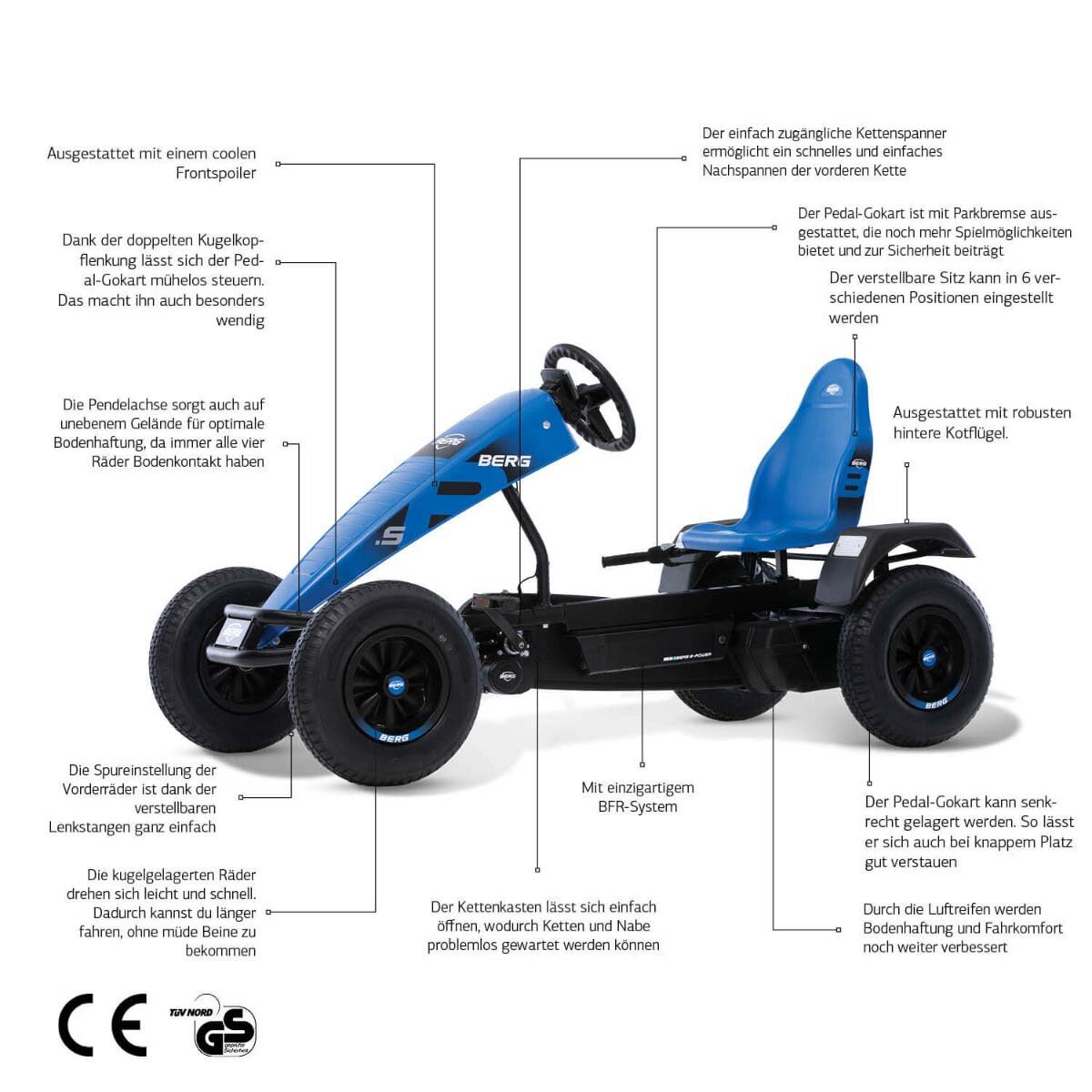 Bergtoys Berg Gokart XL B.Super BFR
