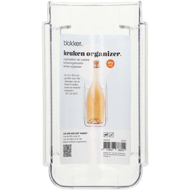 Blokker keuken organizer voor flessen