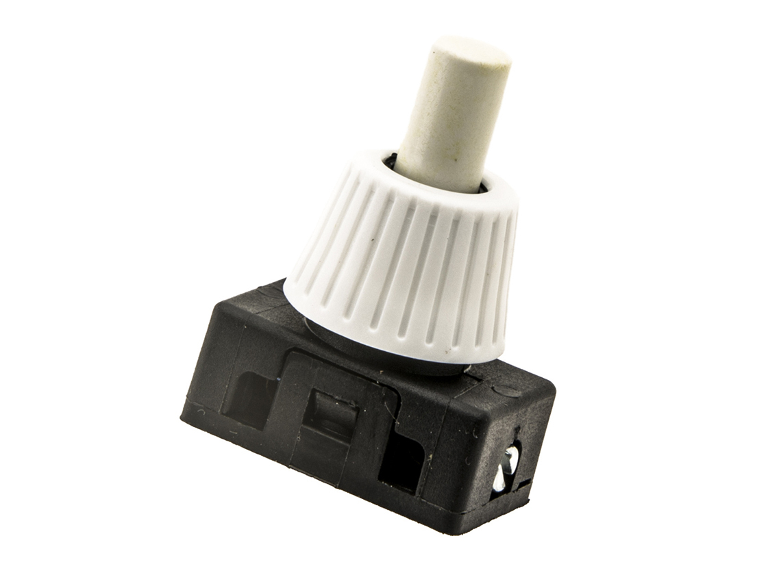BBA 12V Drukschakelaar met wartel - black/white