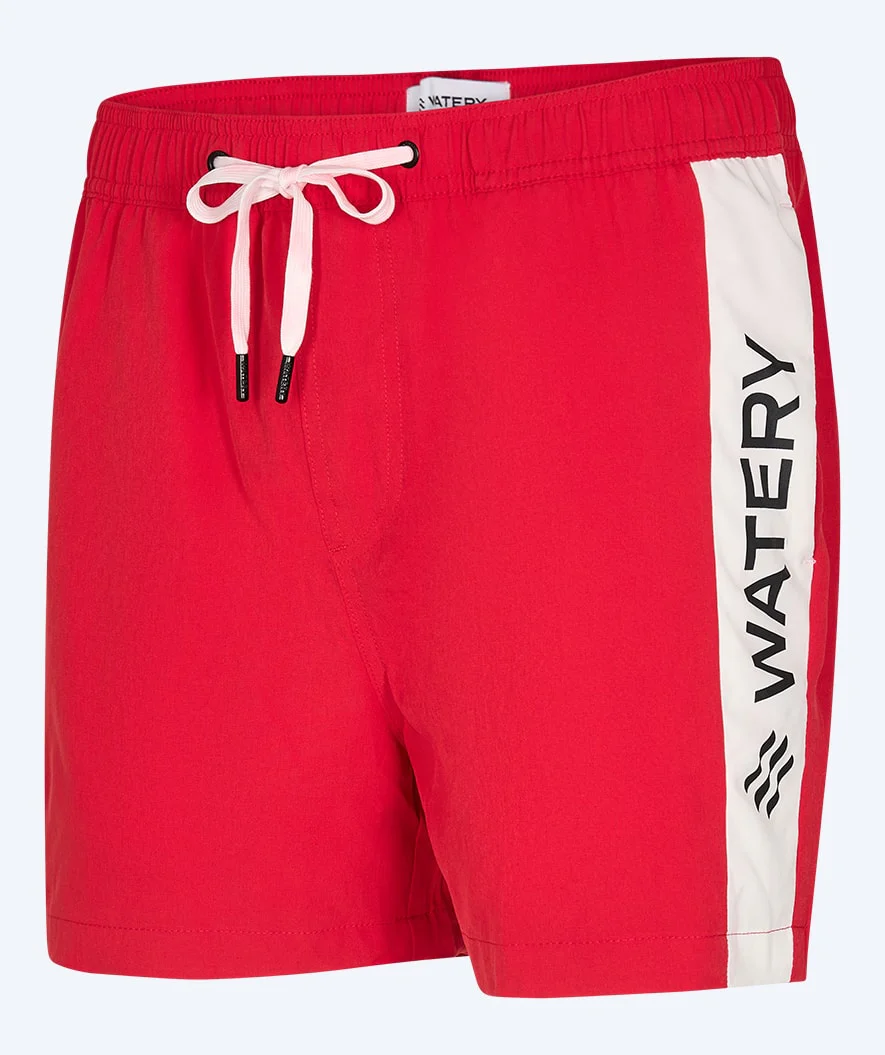 Watery badeshorts til mænd - Signature Eco - Rød