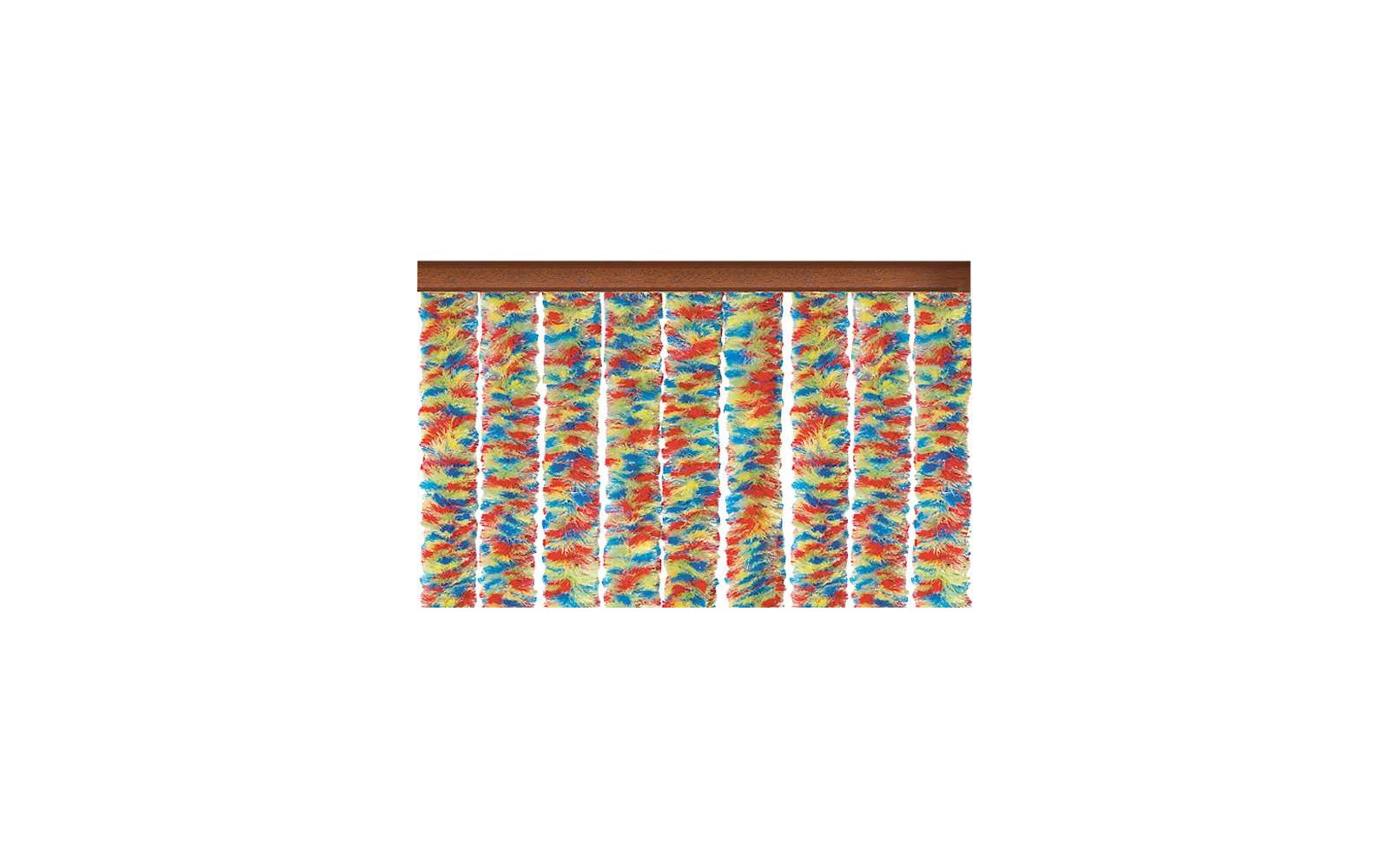 Chenille Flauschvorhang bunt 185 x 56 cm
