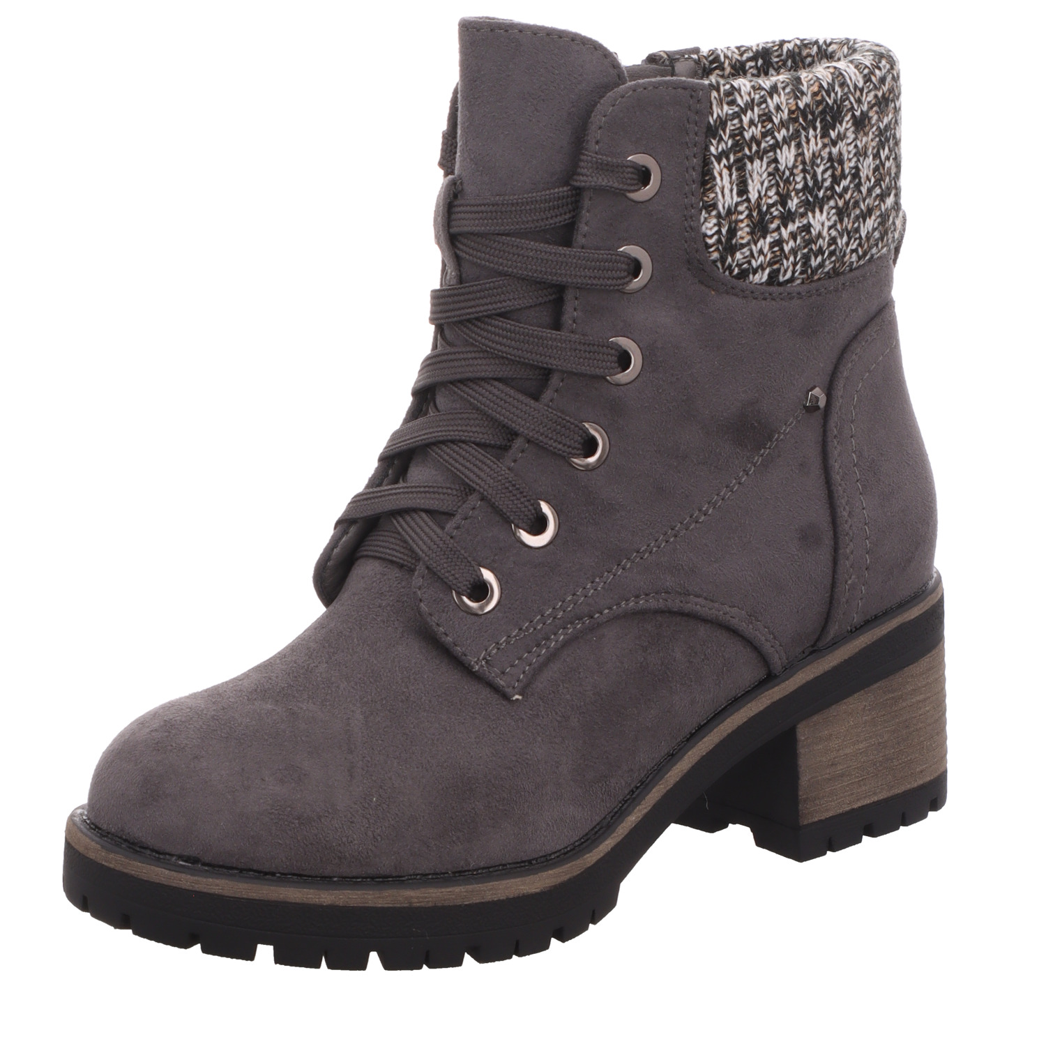 Alyssa Damen-Schnürstiefelette Grau