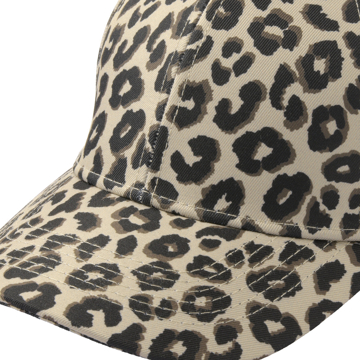 Gina Benotti Damen Kappe im Leo-Look beige / braun / schwarz