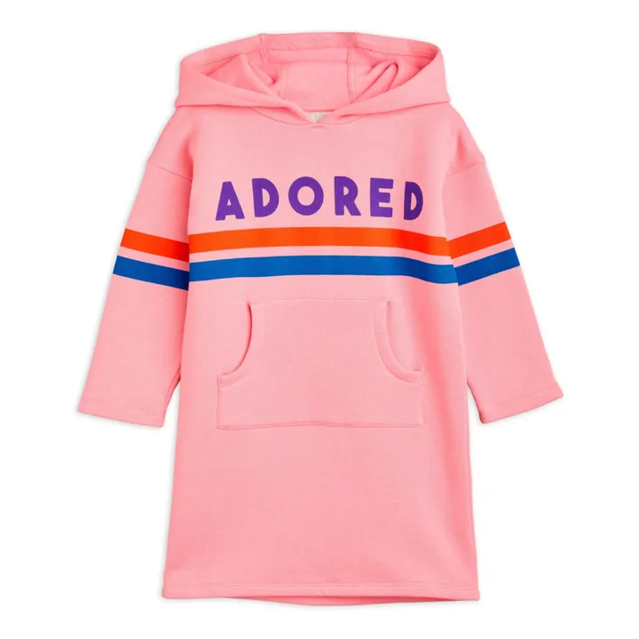 Mini Rodini Robe Molleton Bio Adored | Rose