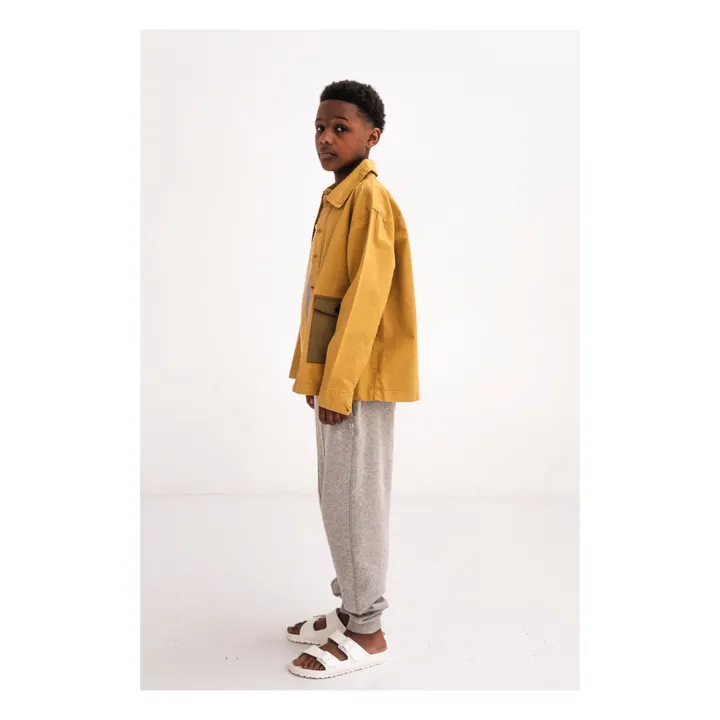 Repose AMS Veste Coton Bio Cargo | Jaune moutarde