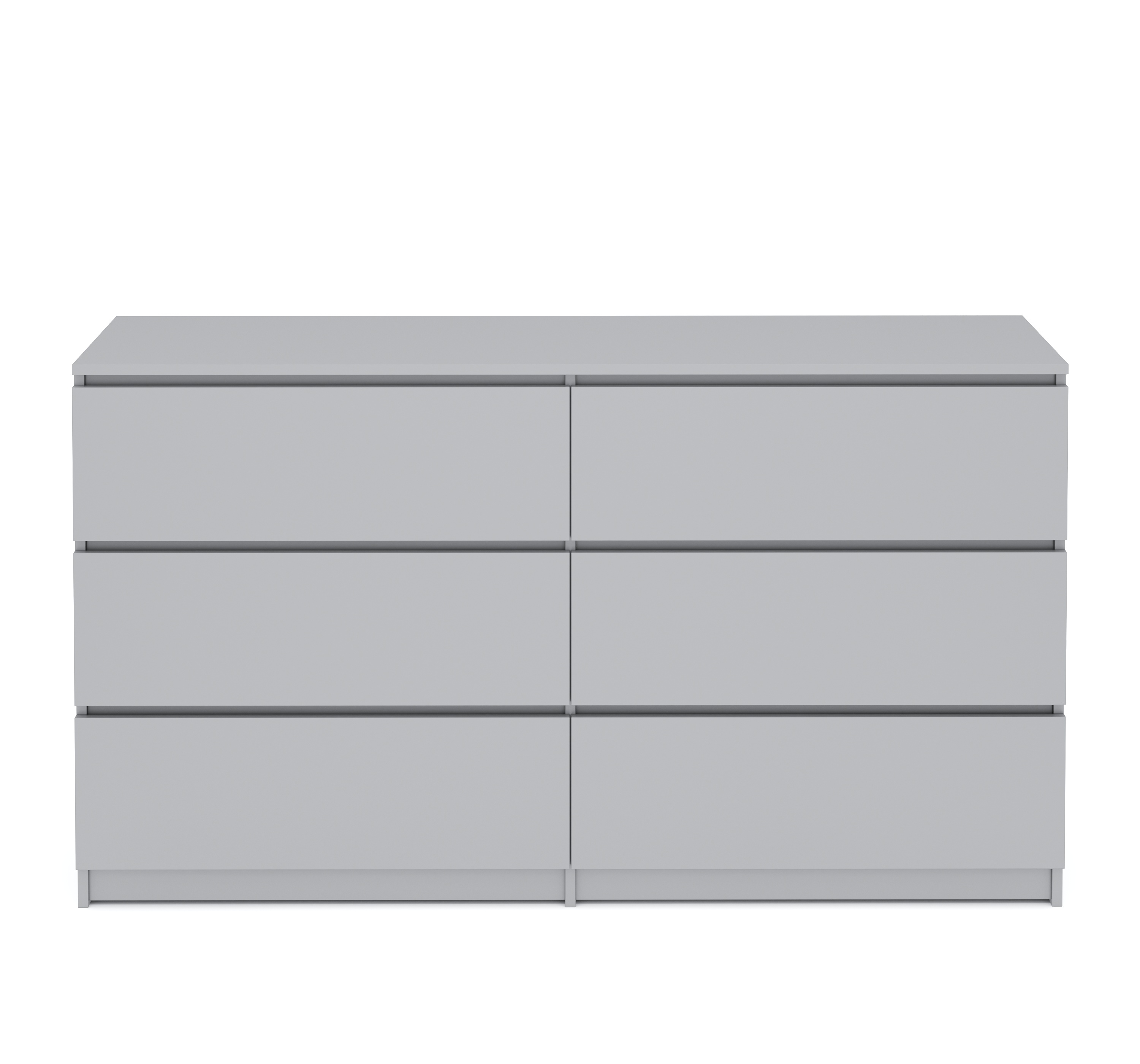 Kommode TALA 6 Schubladen 138 x 77 cm grau