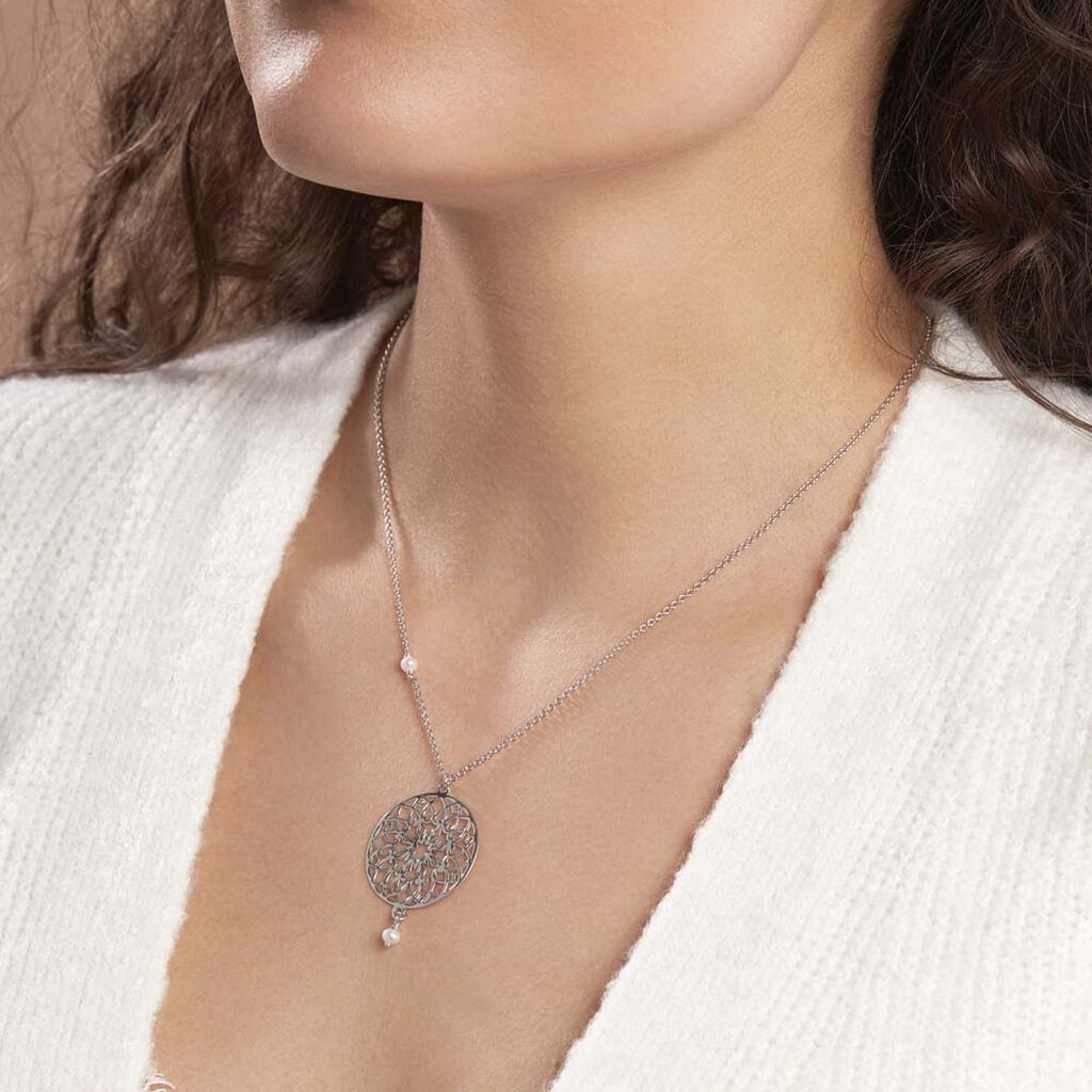 Collier Yolenn Argent Blanc Perle De Culture