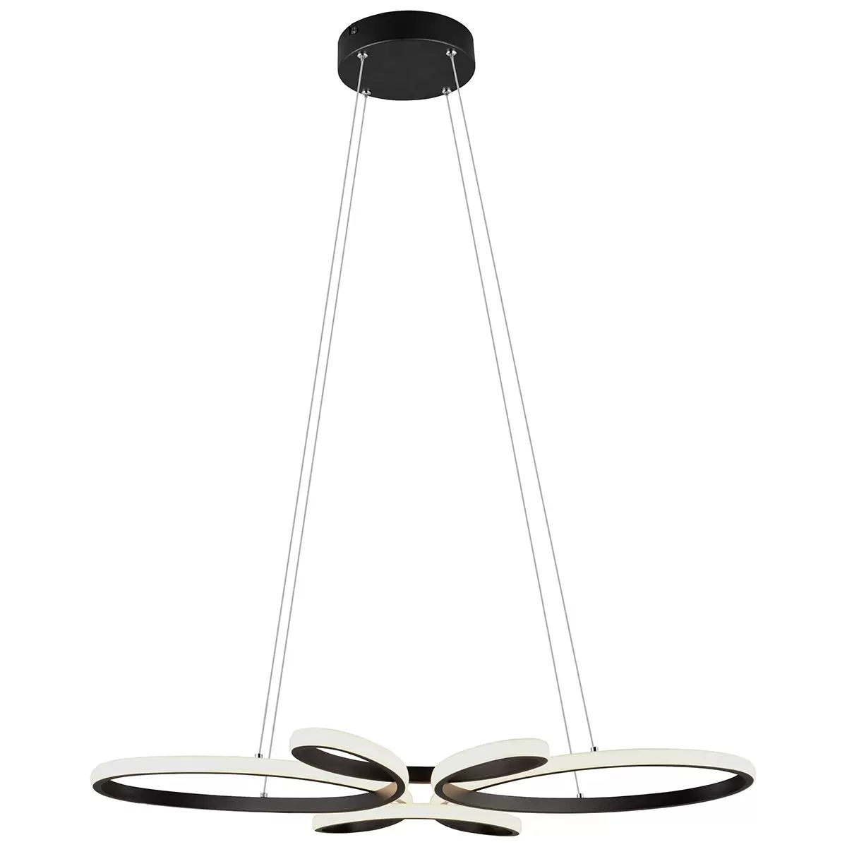 LED-Pendelleuchte Basti Schwarz