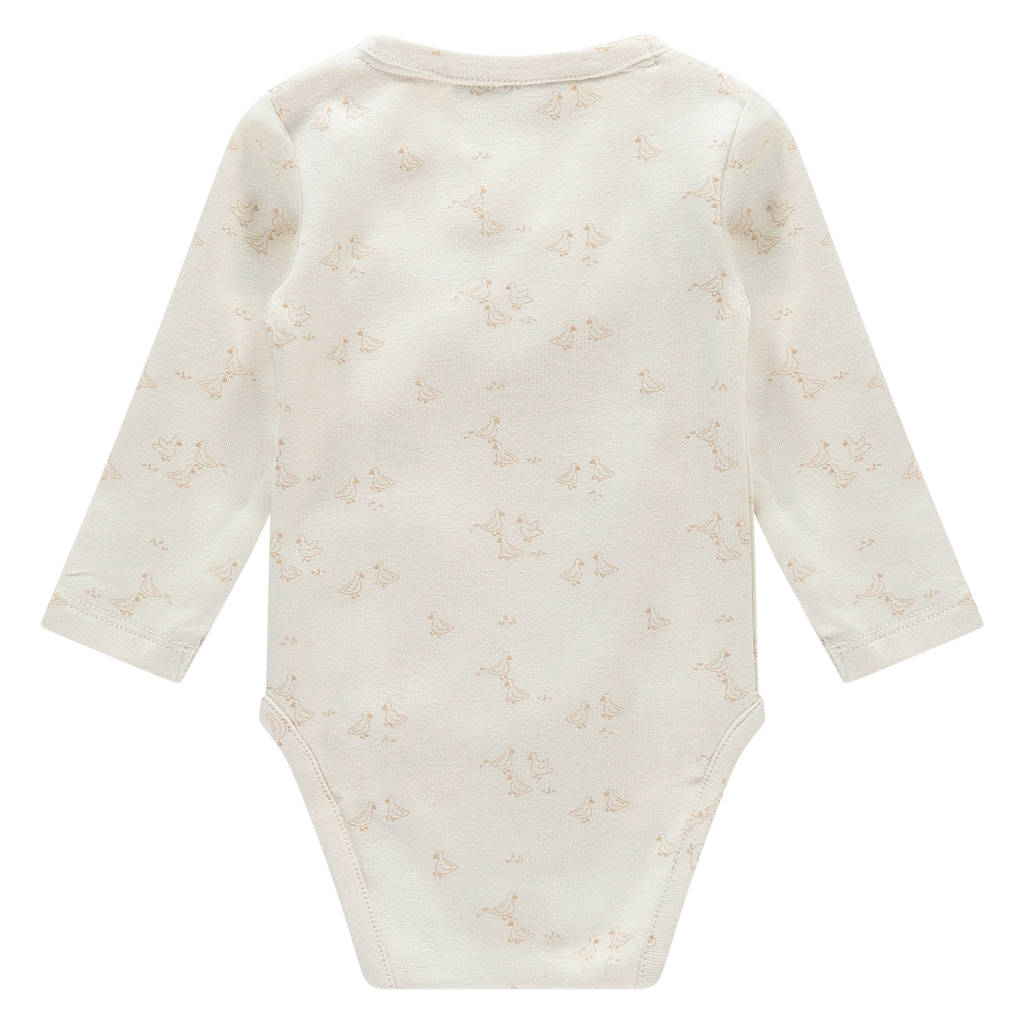 Babyface romper met all over print beige