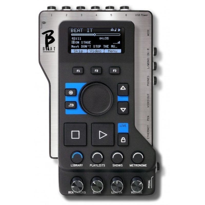M-Live B.Beat 128 GB WIFI Limited Edition backing track player/mixer met video sync en WIFI