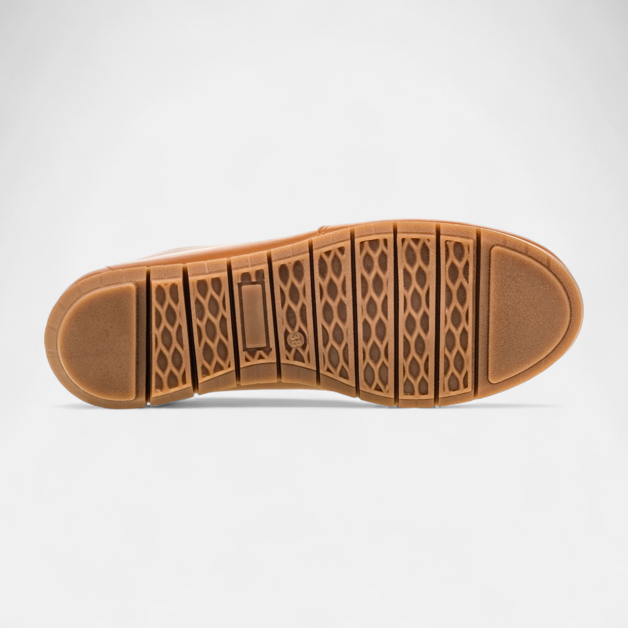 Mocassins Femme en cuir cognac