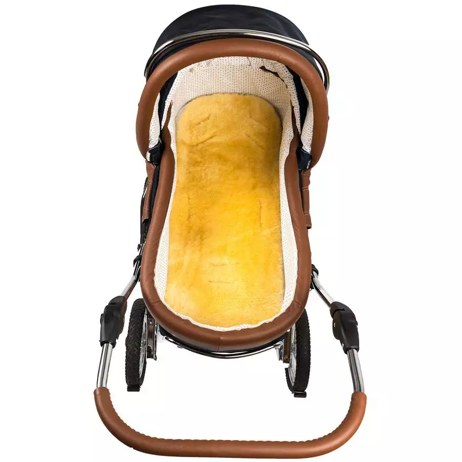 Hofbrucker Lammfelleinlage - Kinderwagenschale natur