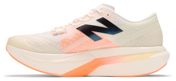Chaussures Running New Balance FuelCell SuperComp Elite v4 Blanc/Orange Homme - Produit Reconditionné