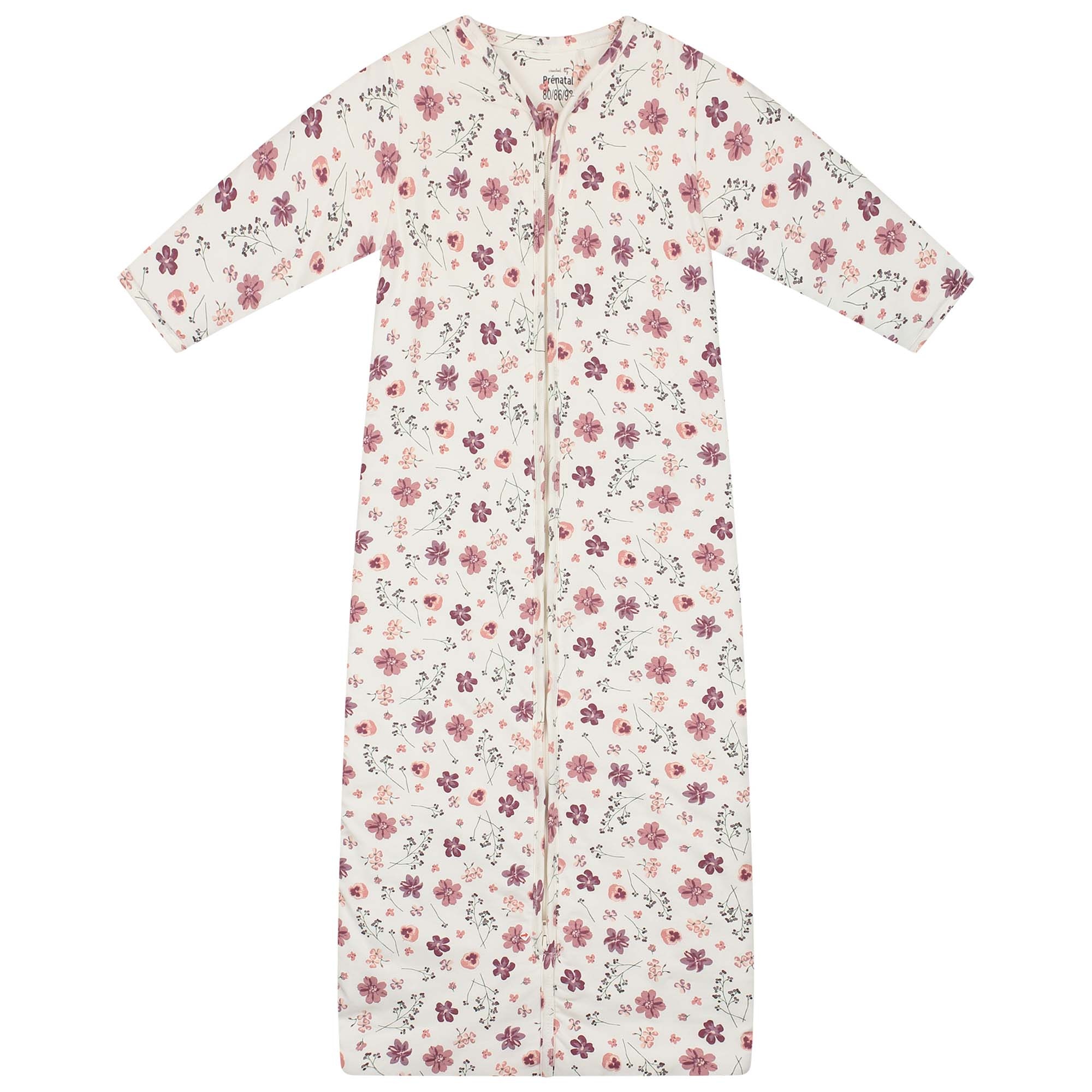 Prénatal slaapzak bloemen beige