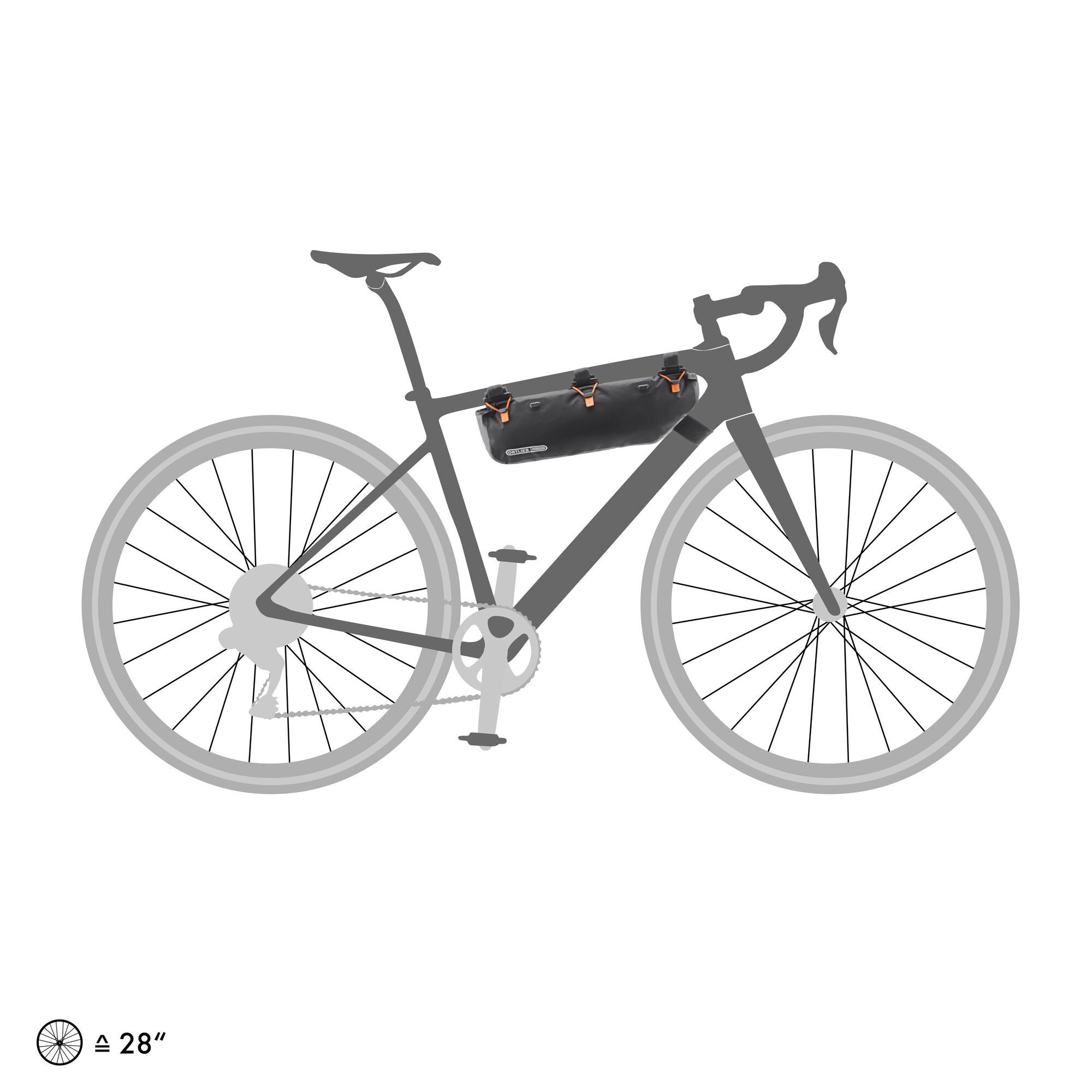 Ortlieb Frame-Pack RC Toptube 3l Fahrrad Rahmentasche schwarz