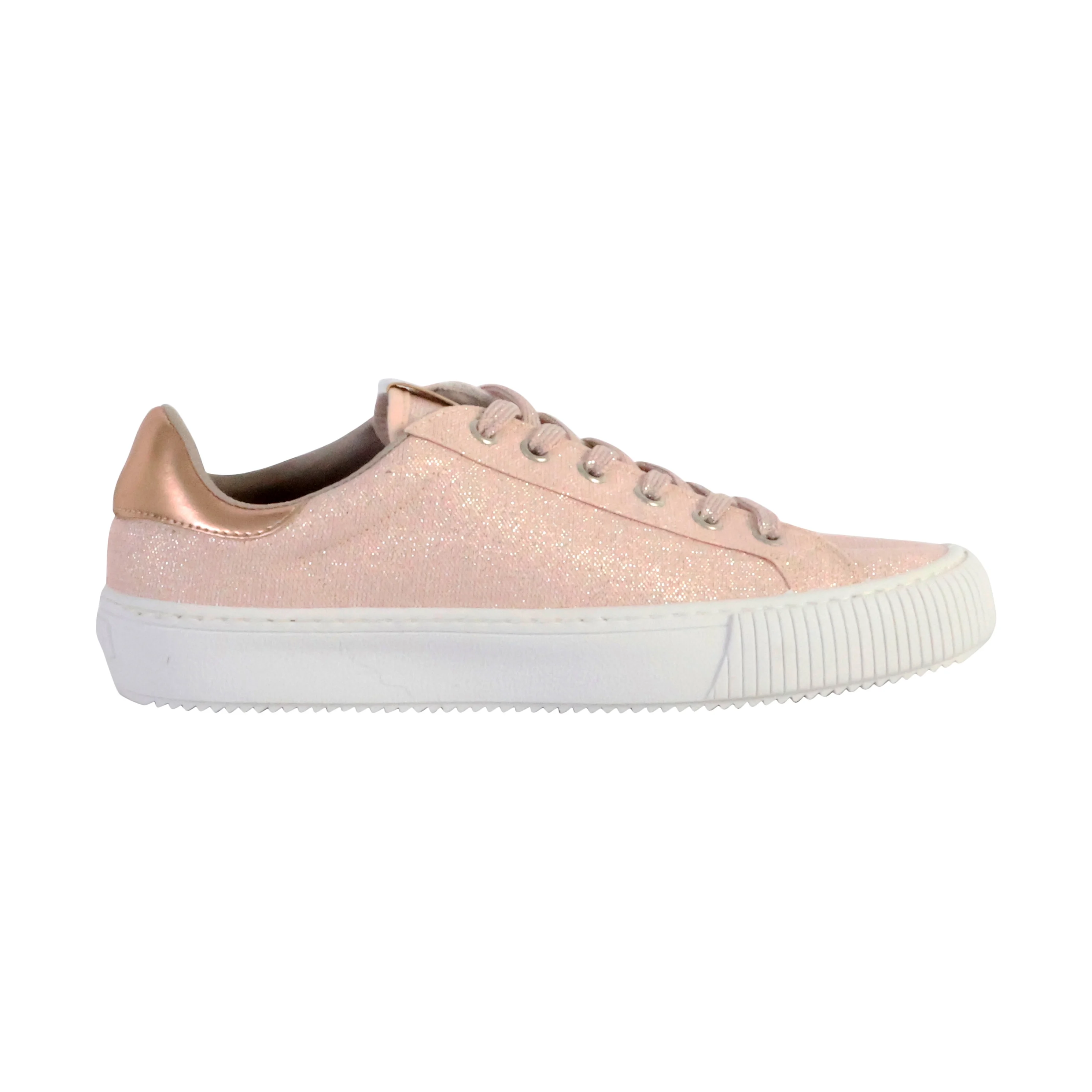 Basket basse à lacets | Rose