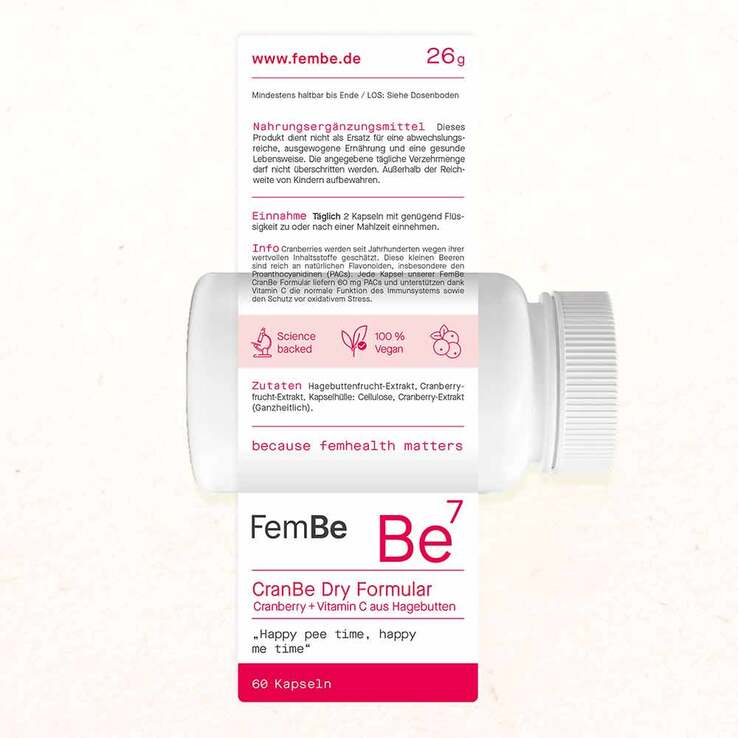 Fembe Be7 Cranbe Dry Formular Kapseln, 60 St