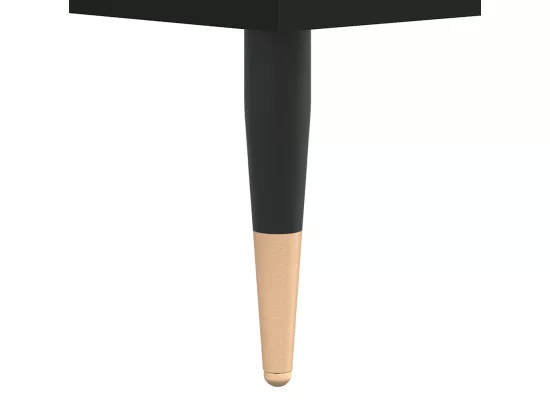 Armoire de salle de bain noir 58x33x60 cm bois d'ingénierie