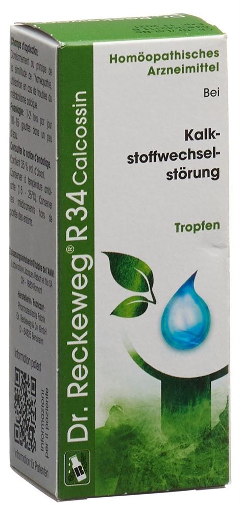 RECKEWEG R34 Calcossin<br>50 ml, Flasche, Tropfen zum Einnehmen, Flüssigkeit
