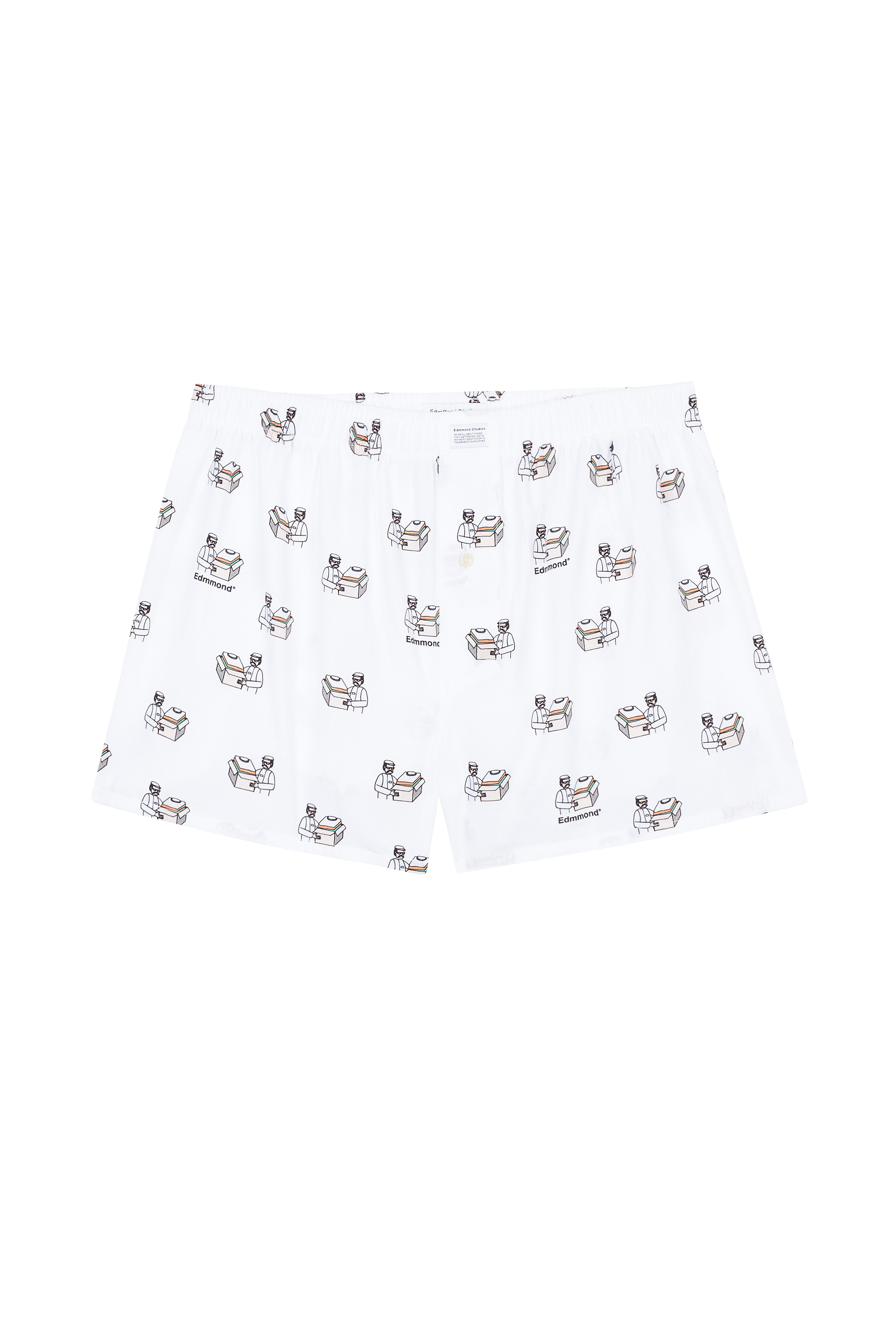 EDMMOND STUDIOS Boxer DELIVERY SERVICE Blanc