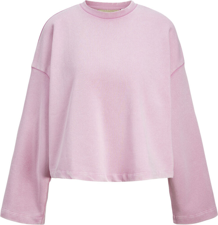 JJXX JXELIZABETH LOOSE LS SHORT CREW SWT Moonlite mauve/acid wash