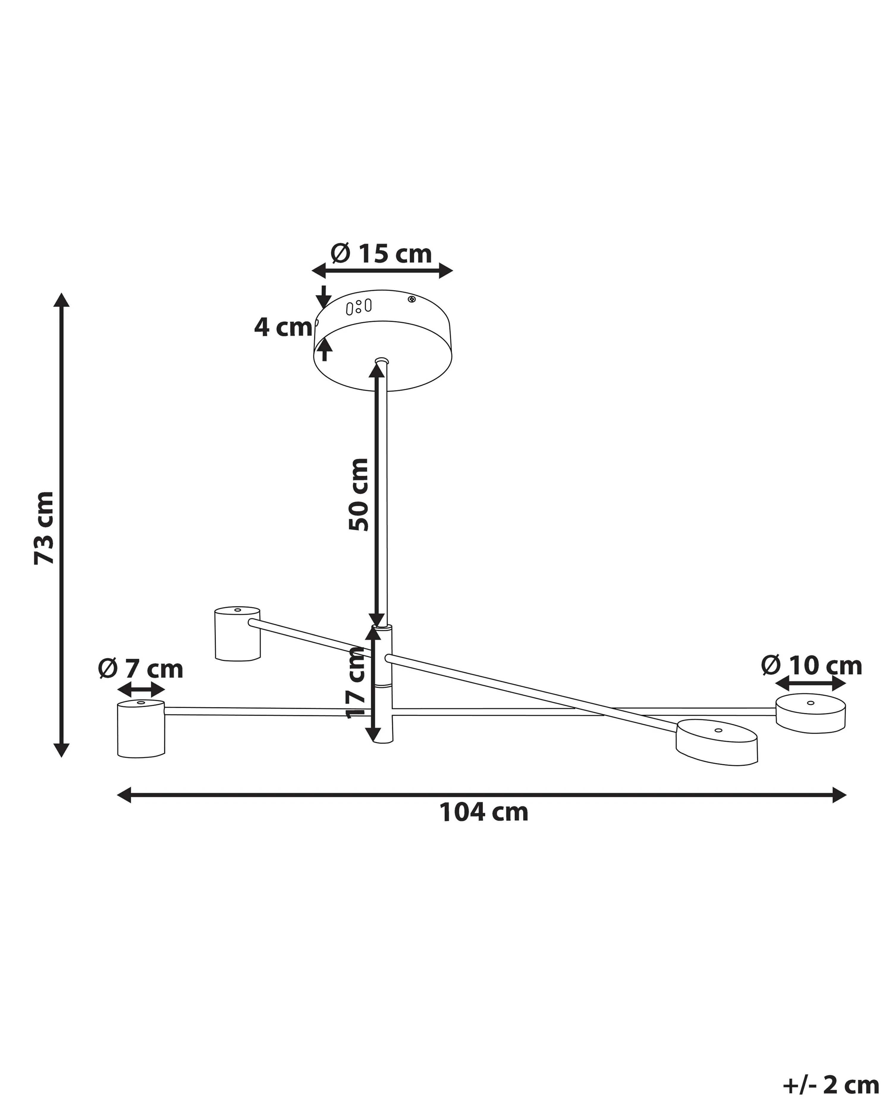 Hanglamp BANDON Metaal Zwart