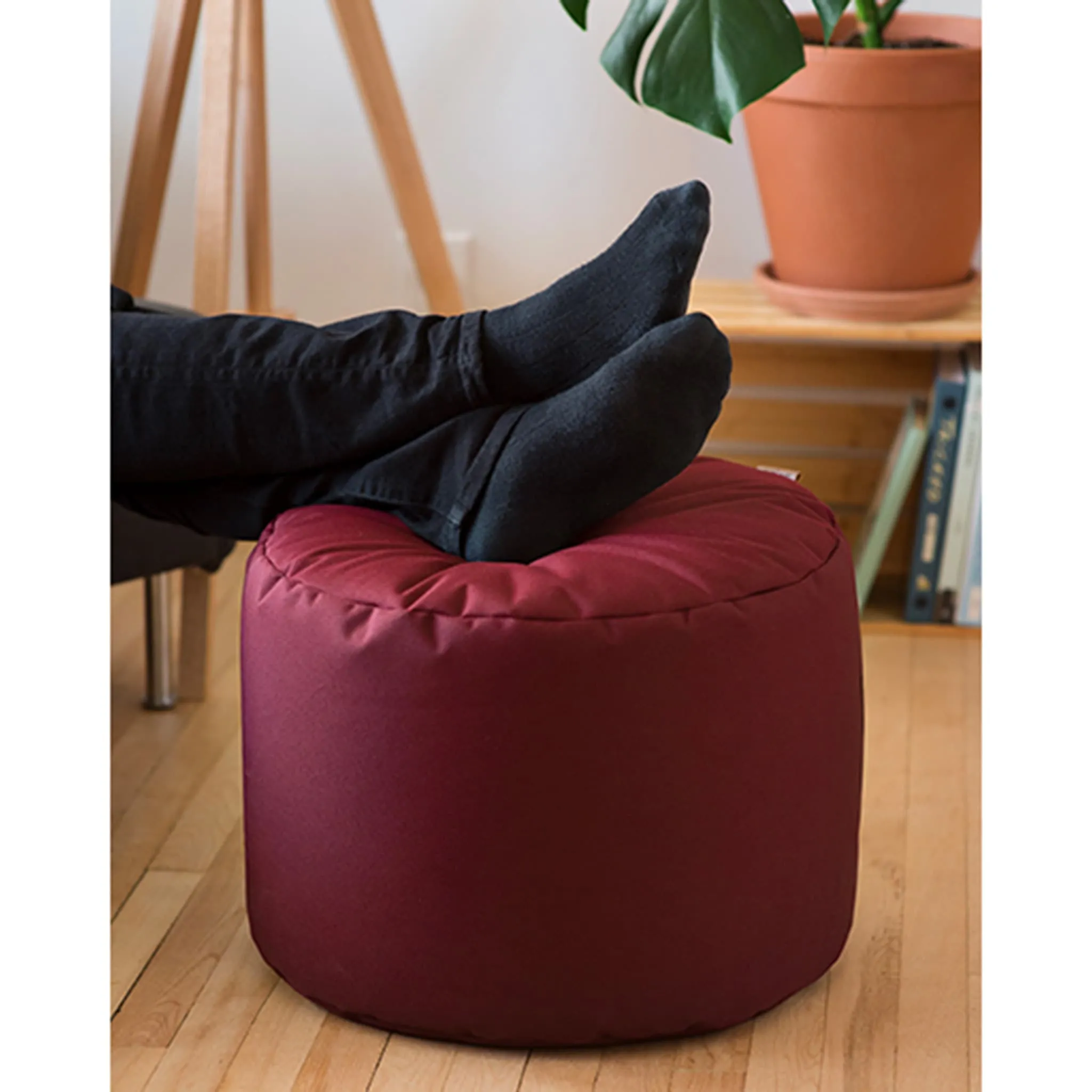 Arico Pouf Repose-pieds - Bordeaux