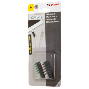 Kabelbeschermers 3 kleuren 9x42mm - 4 stuks