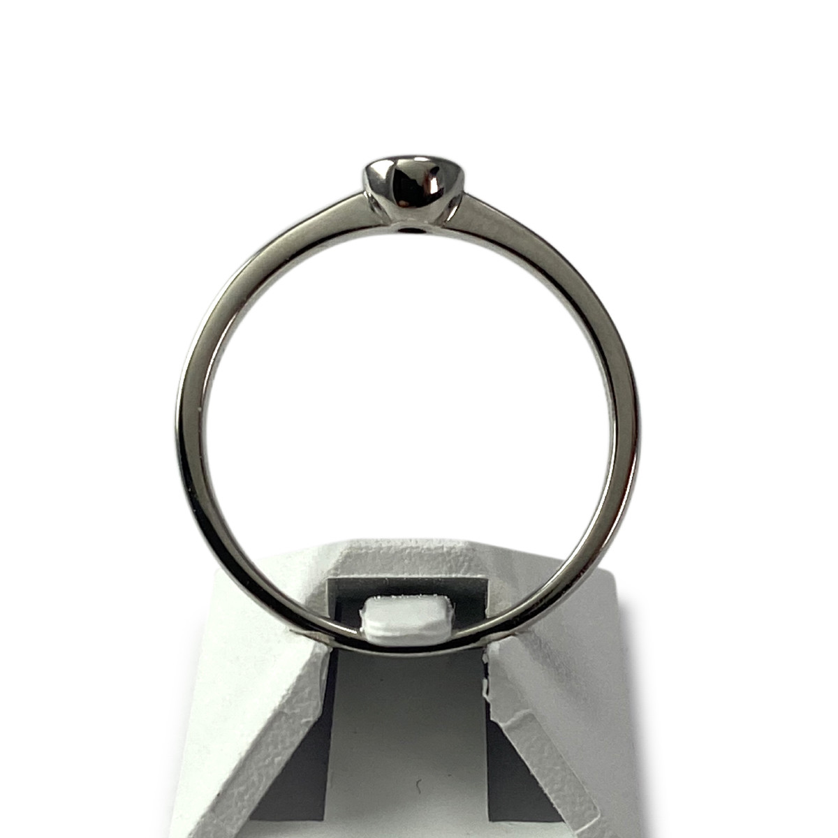Bague solitaire d'occasion or 750 blanc diamant