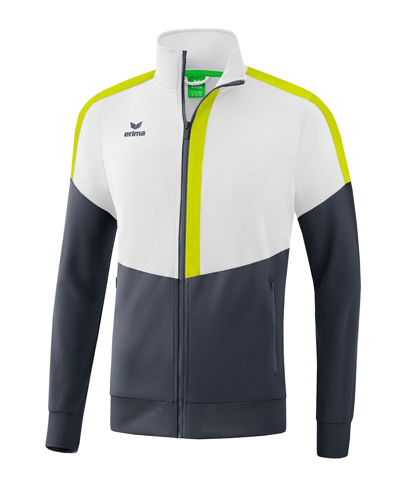 Erima Squad Trainingsjacke Kids Weiss Grau