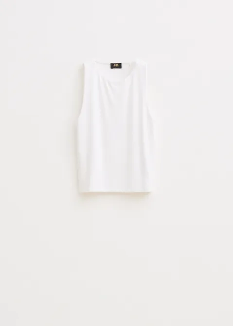 Halter top effen wit (WIT)