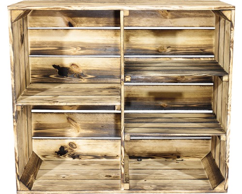 Gevlamd houten kast 77x68x35 cm
