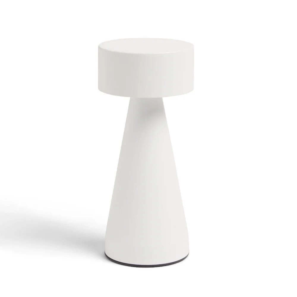 Lampe de table Squari USB tactile blanche Ø9,5xH22,5cm