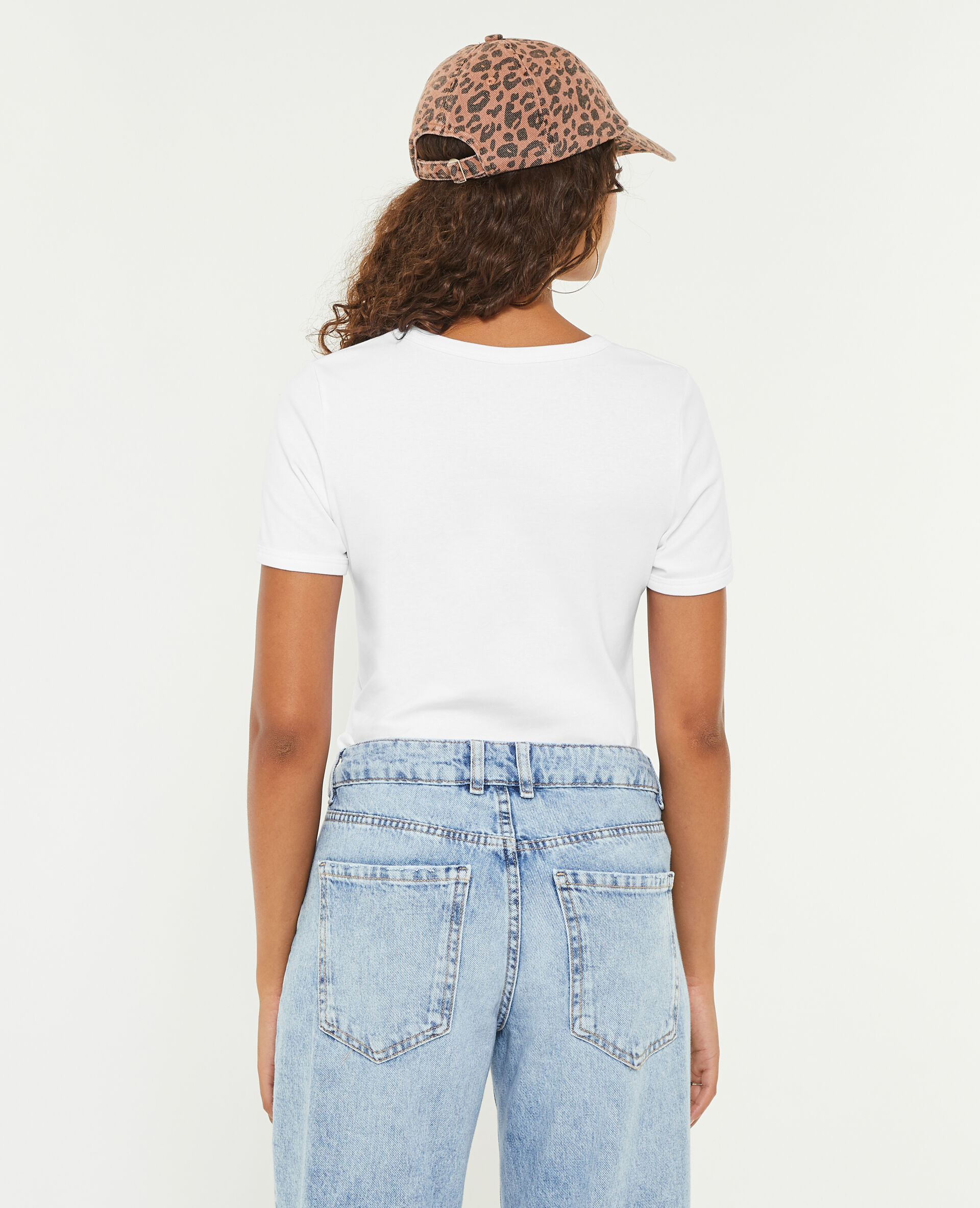 T-shirt col rond - Blanc