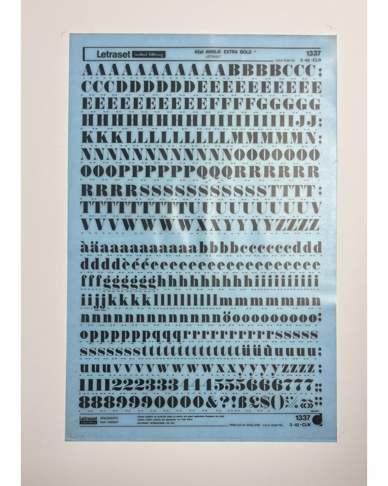 letraset-1337- ANNLIE EXTRA BOLD - 42pt