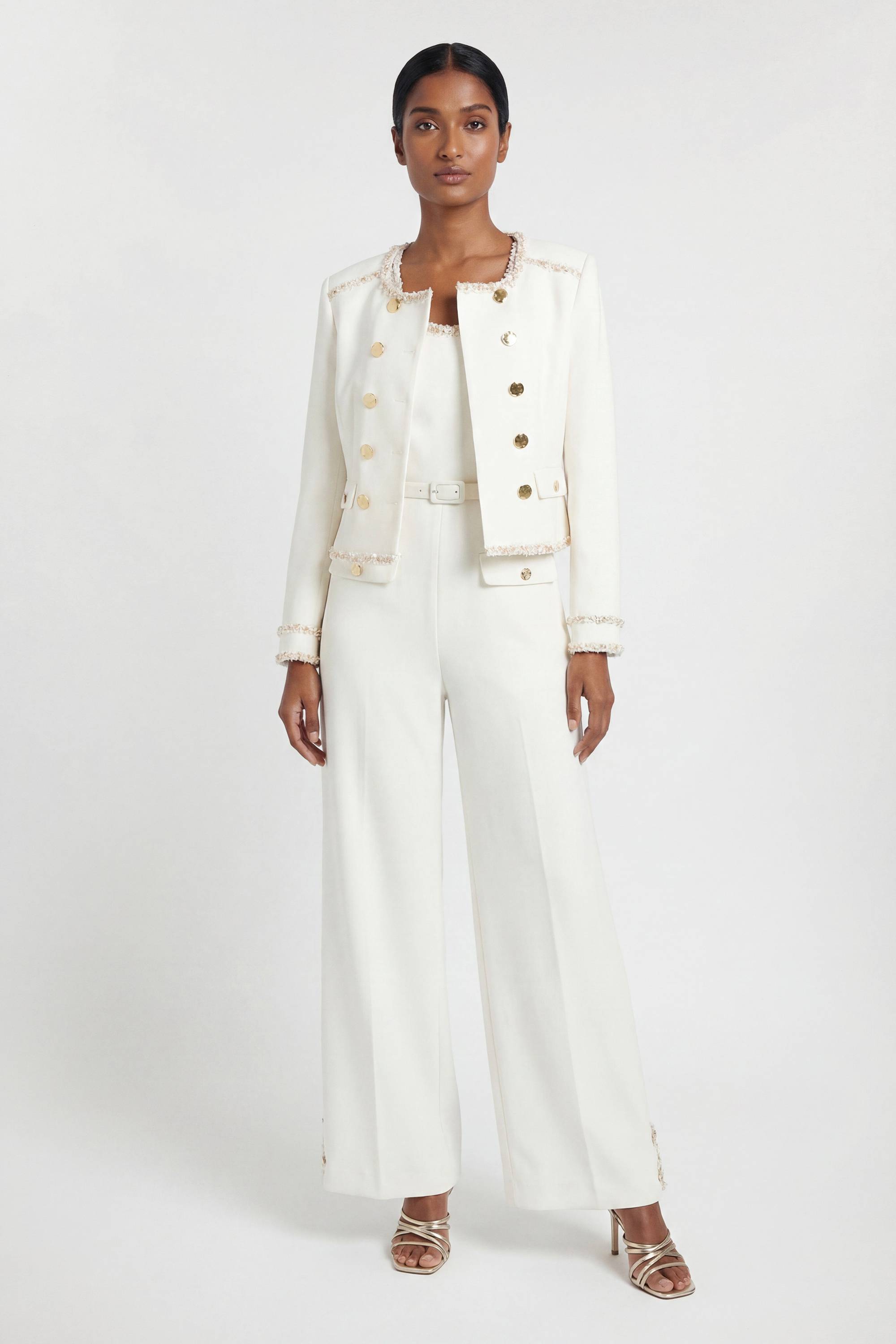 KarenMillen Veste Ajustée Compacte Stretch À Finitions Ornementées