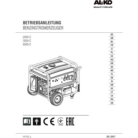 AL-KO 2500-C generator