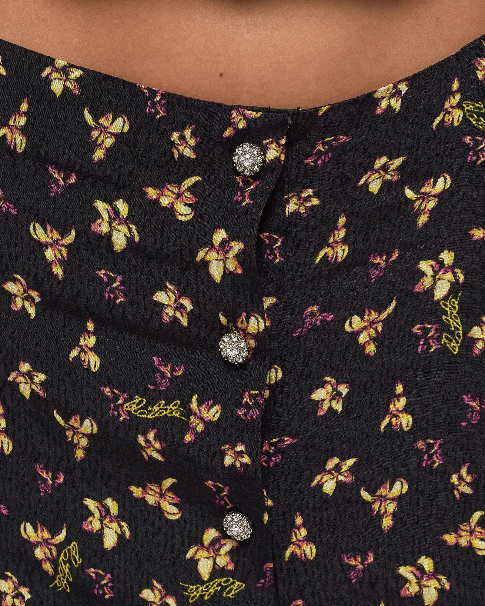 ROTATE Birger Christensen Jacquard Mini Skirt