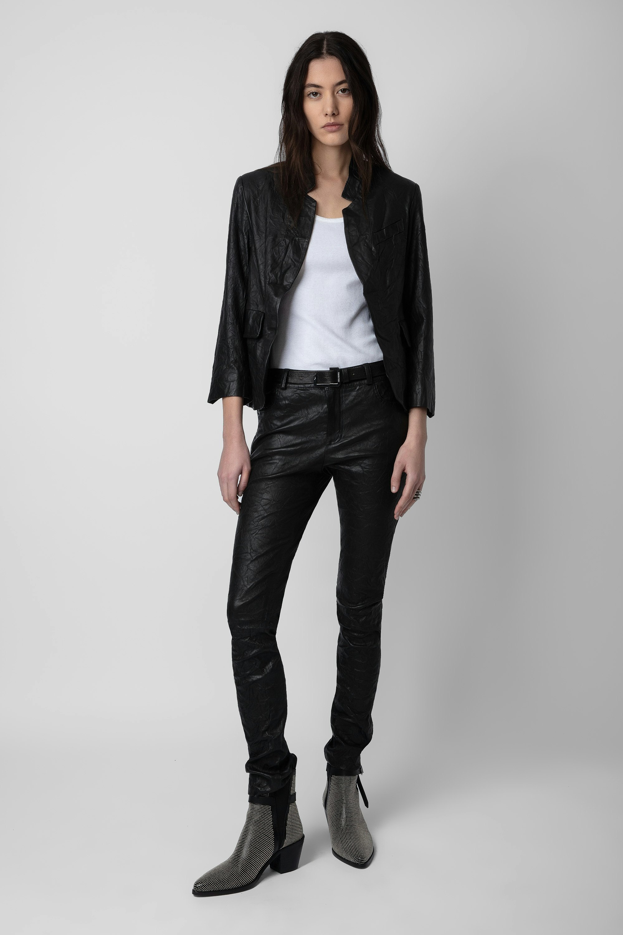 Blazer Verys Cuir Froissé