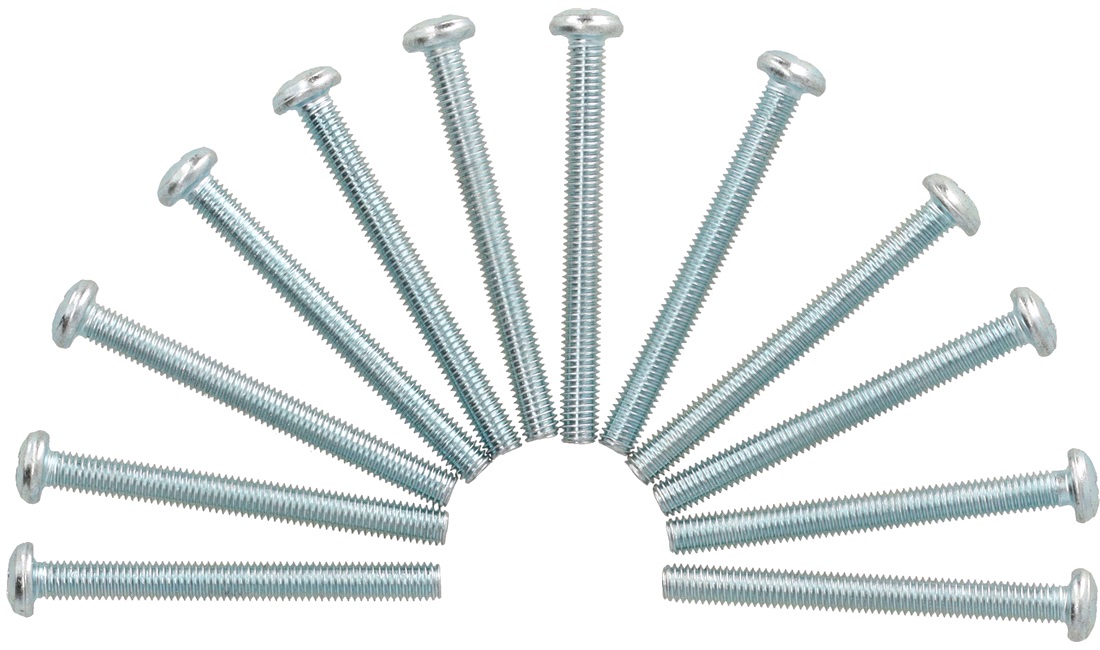 Maskinskruer PH M5x50 mm - 12 stk.