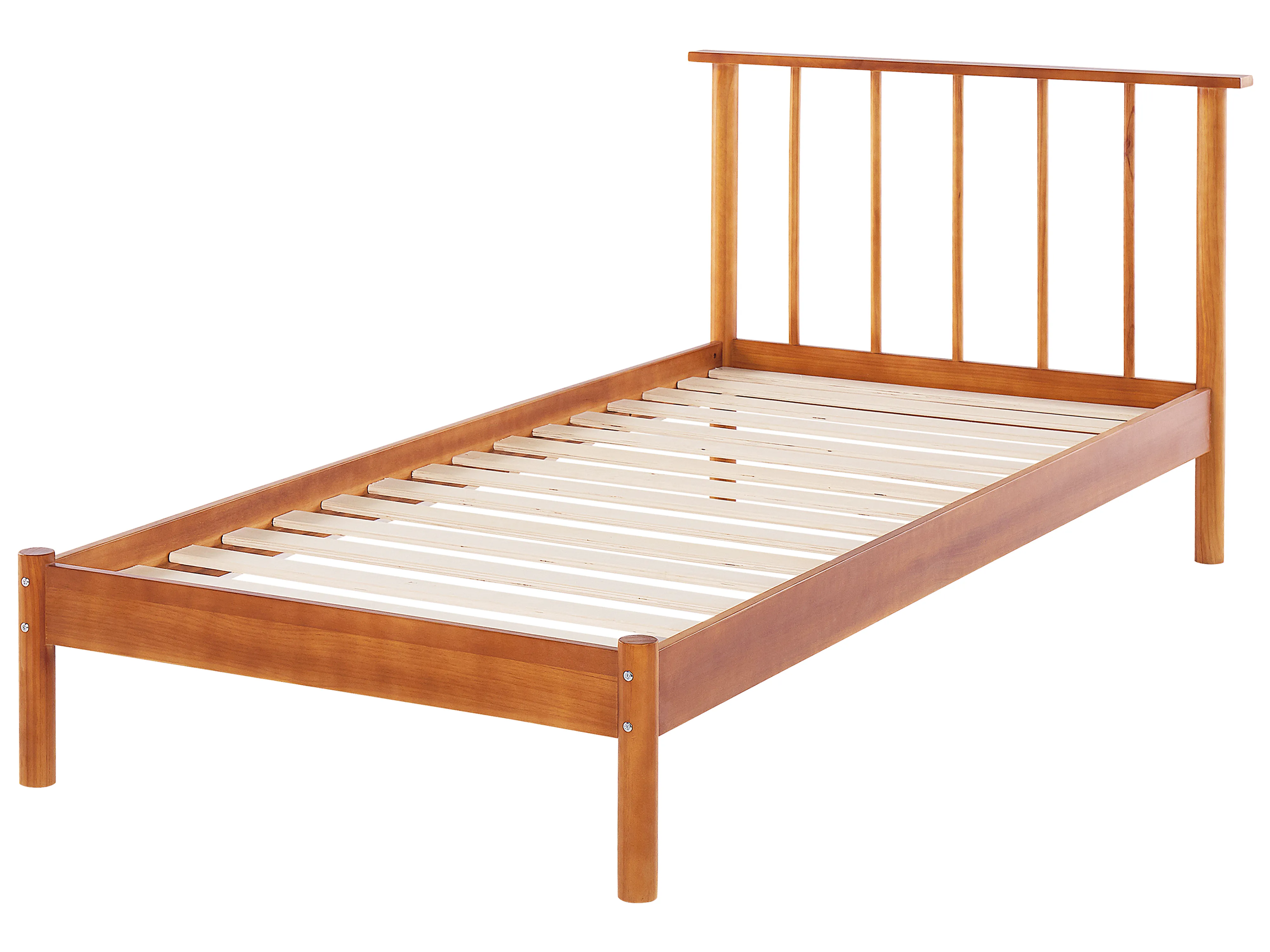 Bed Dennenhout BARRET 90 x 200 cm Bruin