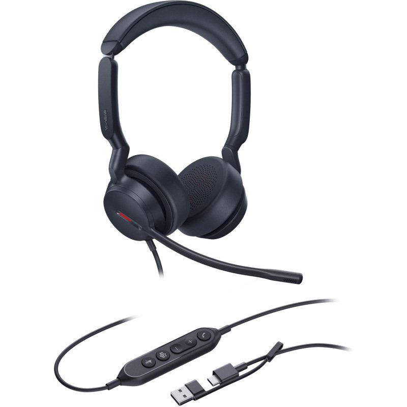 Casque filaire Yealink UH44 UC USB-A + USB-C