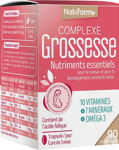 Nat&Form Complexe Grossesse 90 Capsules