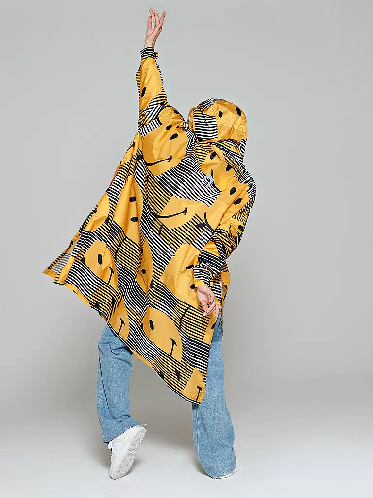 RAINKISS Regenjacke - Regenponcho SUNSET SMILEY gelb