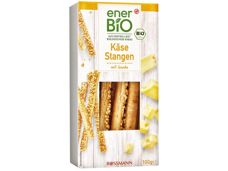 enerBIO Käse Stangen Gouda 100 g Bio-Knabbergebäck