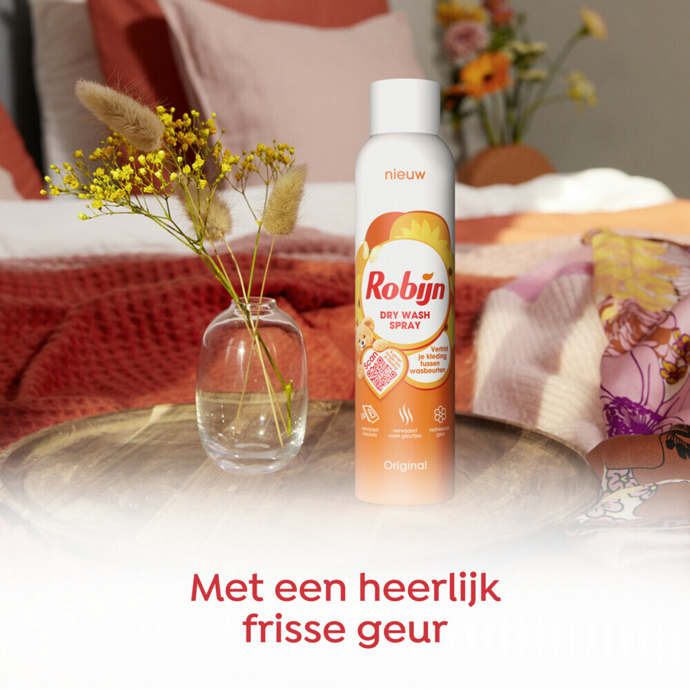6x Robijn Dry Wash Spray Original200 ml