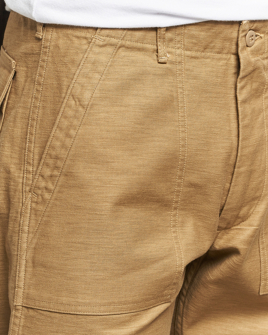 orSlow Slim Fit Original Sateen Fatigue Pants Khaki