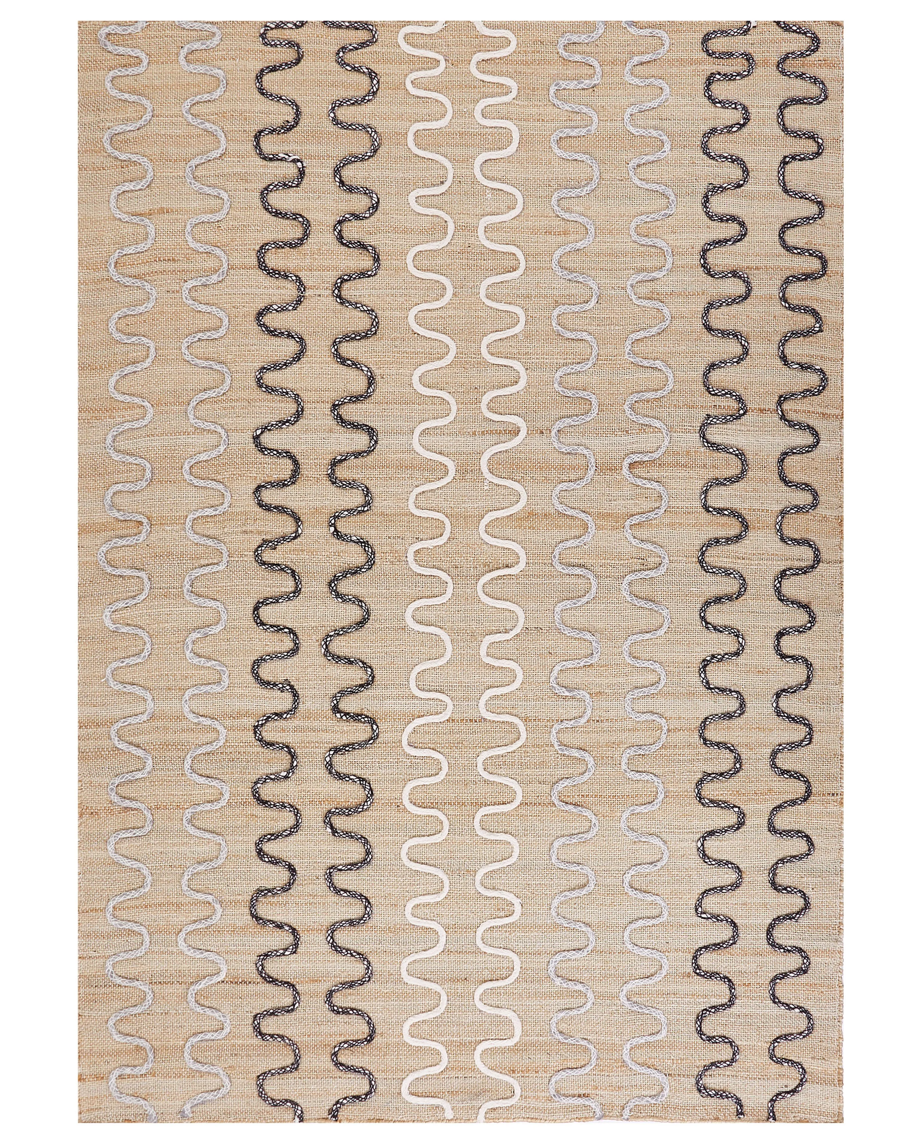 Vloerkleed SOGUT Beige 160 x 230 cm Jute