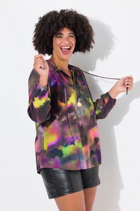 Tunika, Batik-Muster, Langarm